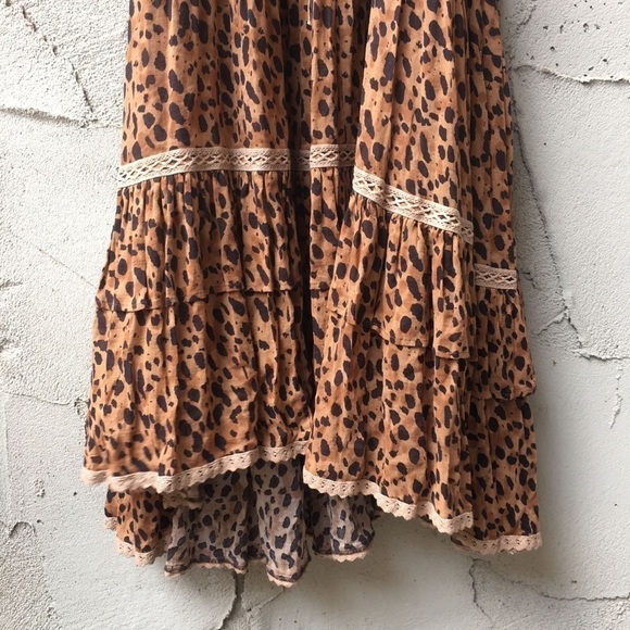 Super Rare Spell Saphari Maxi Sundress in Leopard size S - Picture 9 of 14